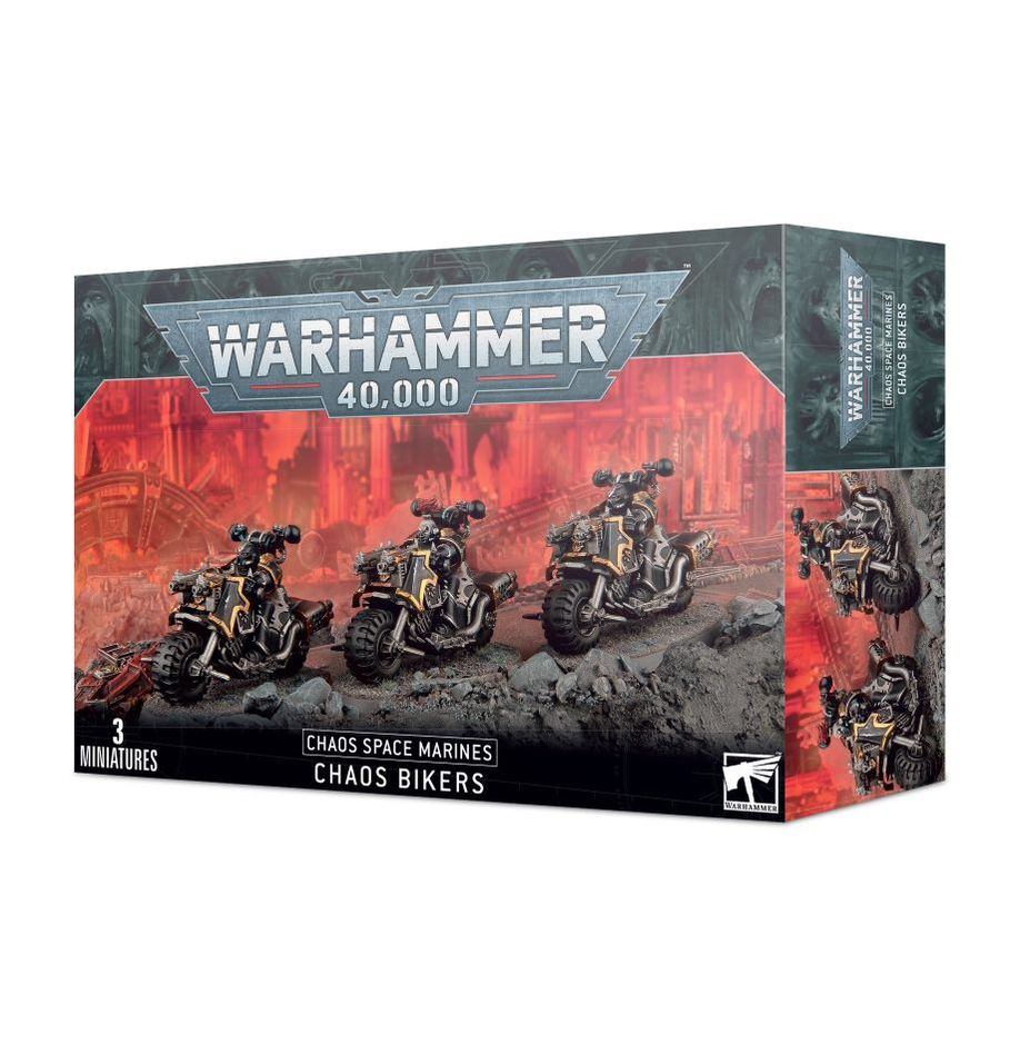 Chaos Space Marines: Chaos Bikers | Gear Gaming Bentonville