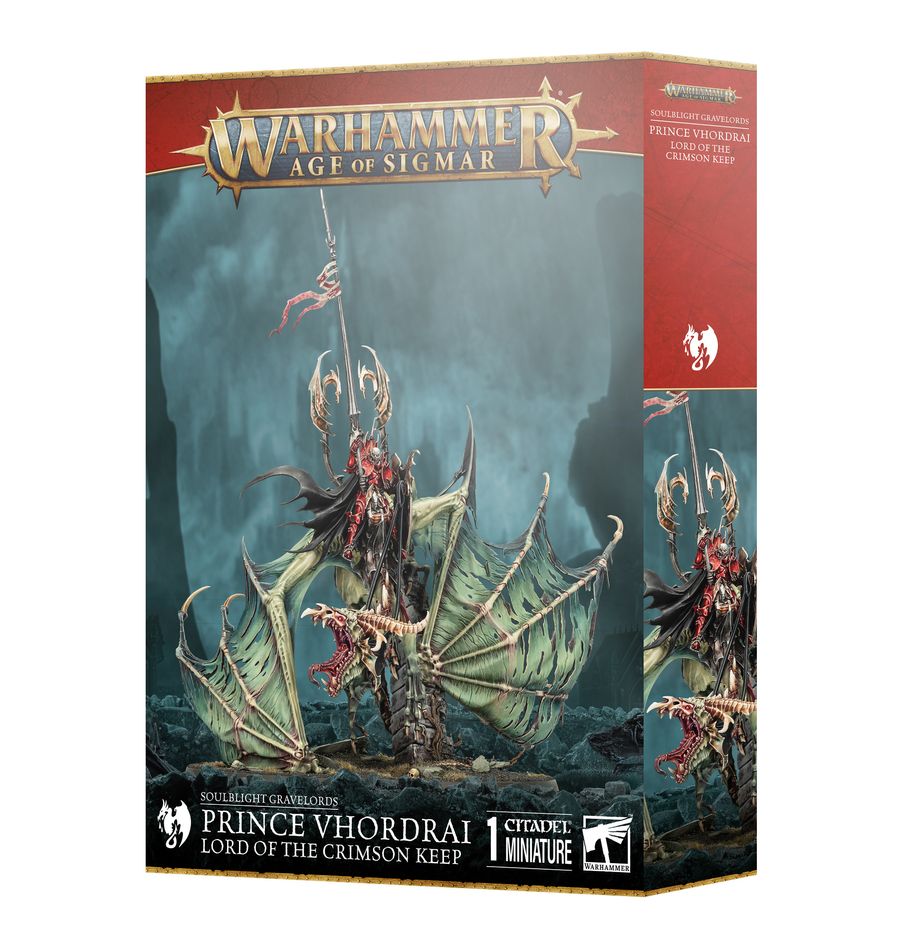 Warhammer: Age of Sigmar - Soulblight Gravelords: Prince Vhordrai Lord of the Crimson Keep | Gear Gaming Bentonville