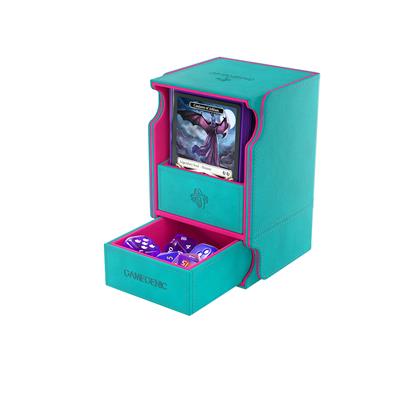 Gamegen!cs Watchtower 100+ XL Deck Box: Teal / Pink | Gear Gaming Bentonville