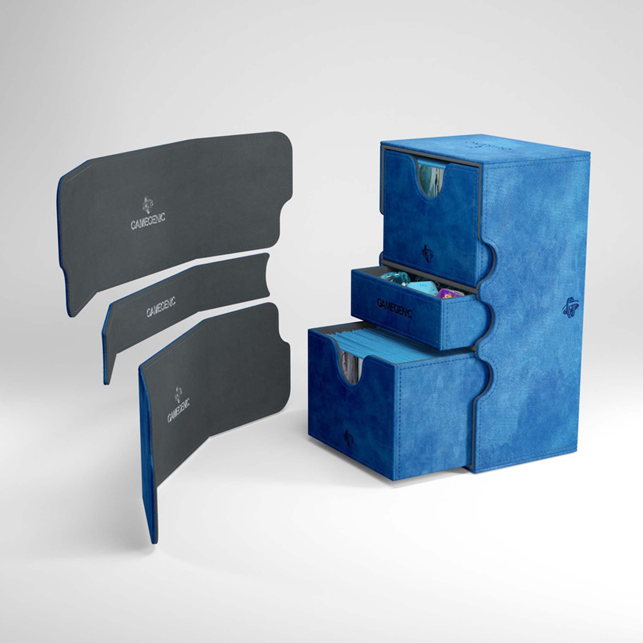 Gamegen!cs Stronghold 200+ XL Deck Box: Blue | Gear Gaming Bentonville