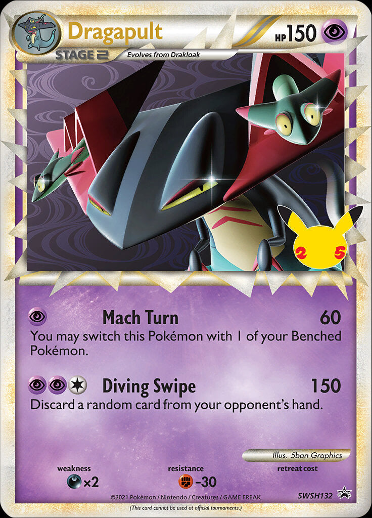 Dragapult (SWSH132) (Jumbo Card) [Sword & Shield: Black Star Promos] | Gear Gaming Bentonville