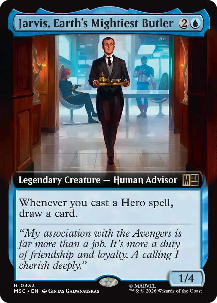 Jarvis, Earth's Mightiest Butler (Extended Art) [Marvel Super Heroes Commander] | Gear Gaming Bentonville