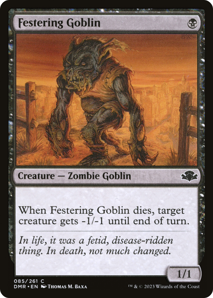 Festering Goblin [Dominaria Remastered] | Gear Gaming Bentonville