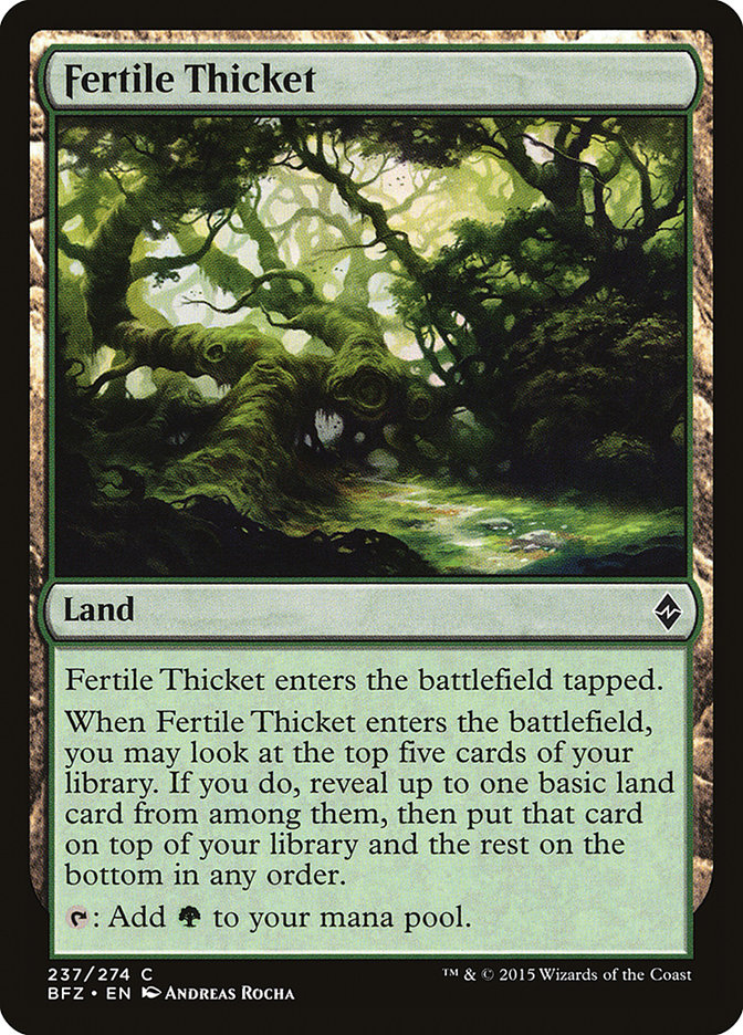 Fertile Thicket [Battle for Zendikar] | Gear Gaming Bentonville