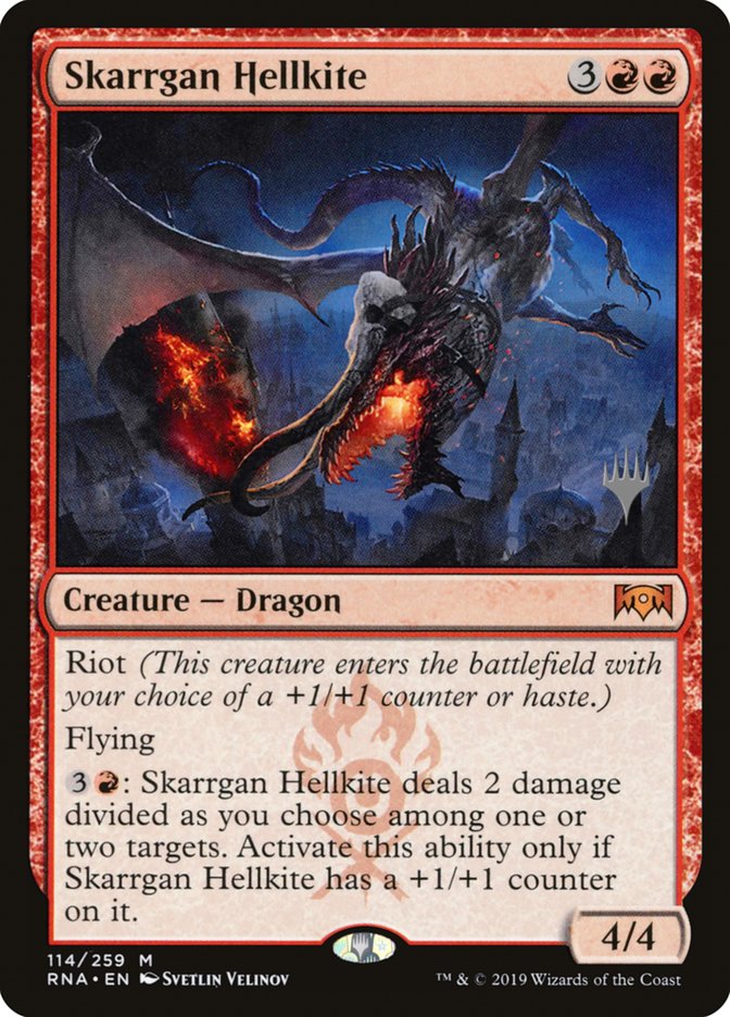 Skarrgan Hellkite (Promo Pack) [Ravnica Allegiance Promos] | Gear Gaming Bentonville