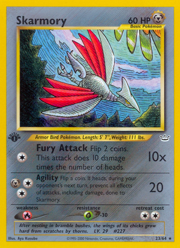 Skarmory (23/64) [Neo Revelation 1st Edition] | Gear Gaming Bentonville