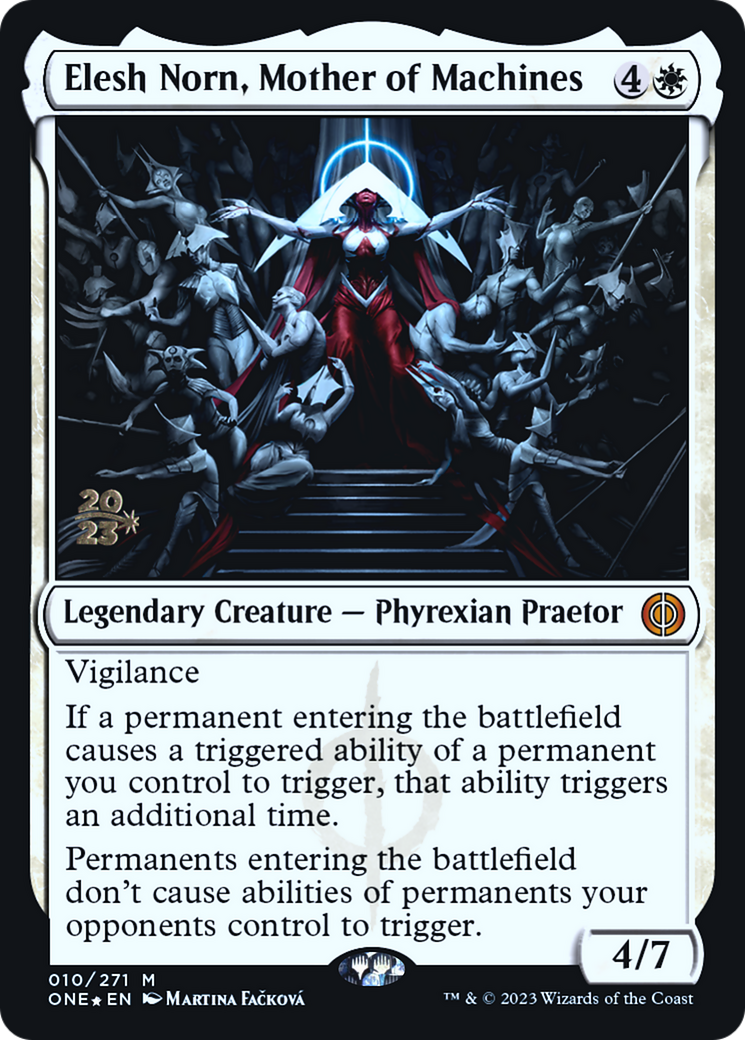 Elesh Norn, Mother of Machines [Phyrexia: All Will Be One Prerelease Promos] | Gear Gaming Bentonville