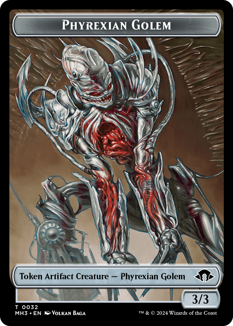 Phyrexian Golem Token [Modern Horizons 3 Tokens] | Gear Gaming Bentonville