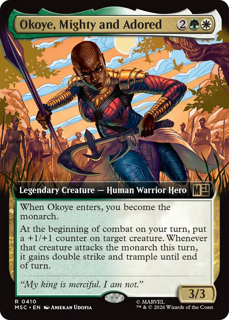 Okoye, Mighty and Adored (Extended Art) [Marvel Super Heroes Commander] | Gear Gaming Bentonville
