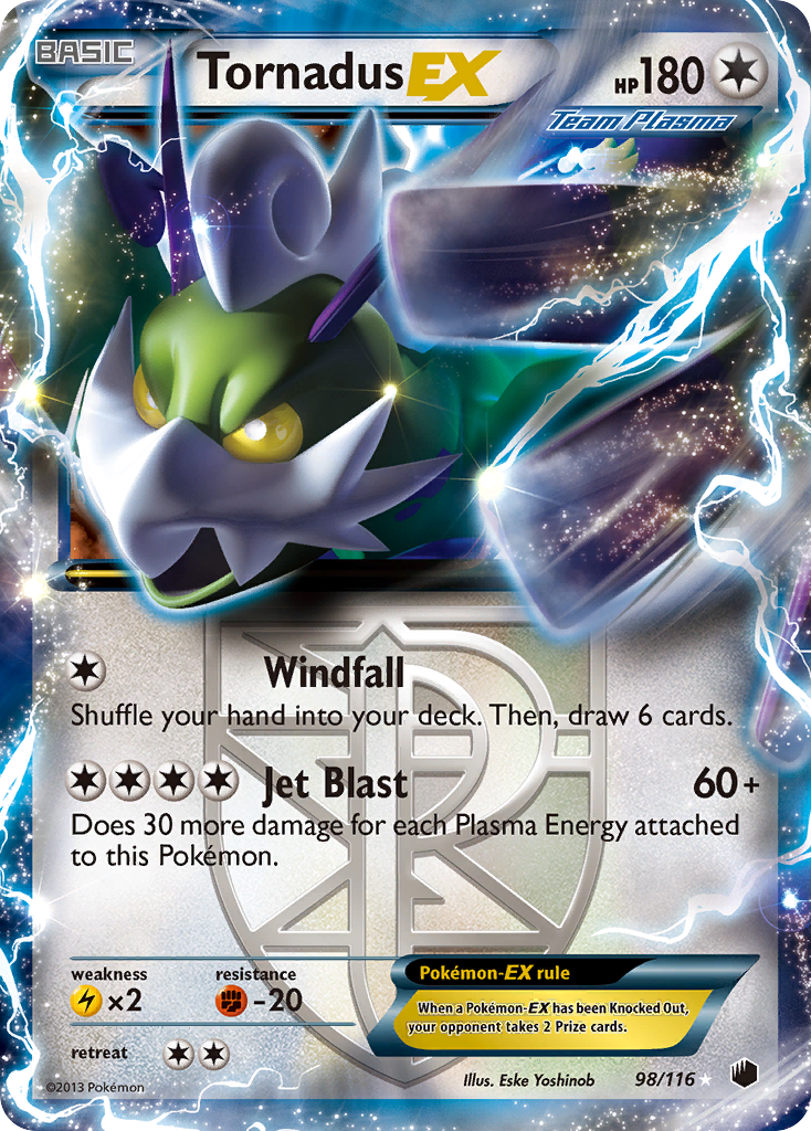 Tornadus EX (98/116) [Black & White: Plasma Freeze] | Gear Gaming Bentonville