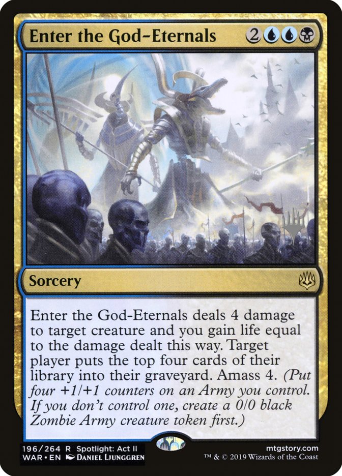 Enter the God-Eternals (Promo Pack) [War of the Spark Promos] | Gear Gaming Bentonville
