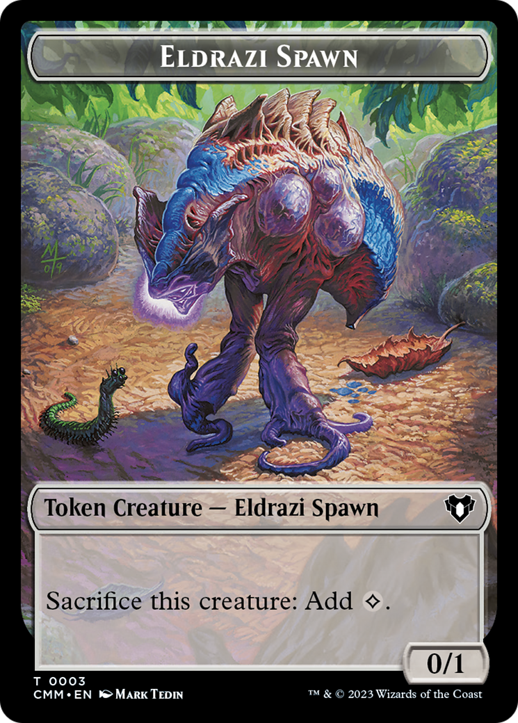 Eldrazi Spawn // Satyr Double-Sided Token [Commander Masters Tokens] | Gear Gaming Bentonville