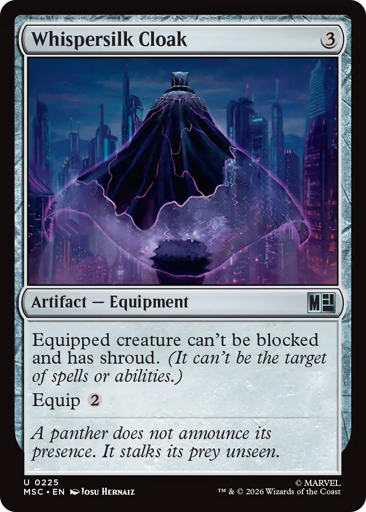 Whispersilk Cloak (Surge Foil) [Marvel Super Heroes Commander] | Gear Gaming Bentonville