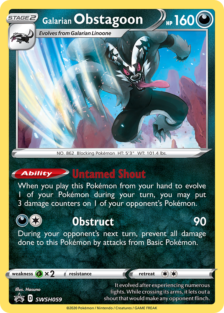 Galarian Obstagoon (SWSH059) [Sword & Shield: Black Star Promos] | Gear Gaming Bentonville