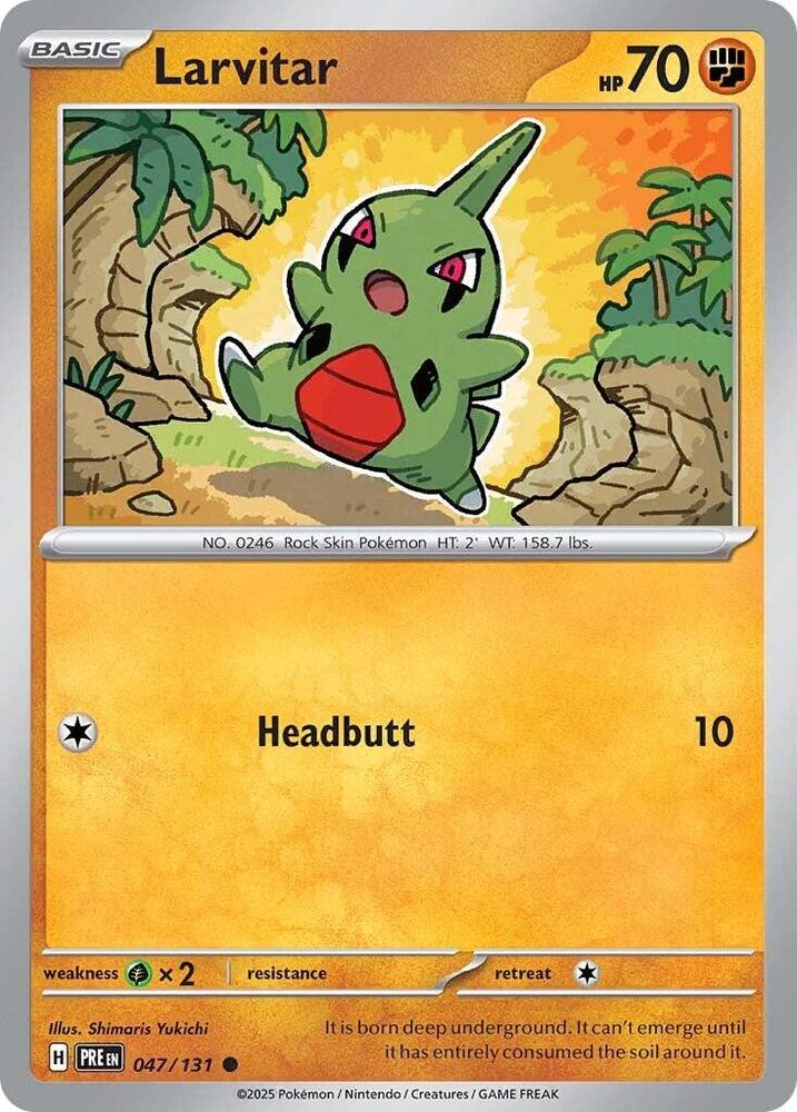Larvitar (047/131) [Scarlet & Violet: Prismatic Evolutions] | Gear Gaming Bentonville