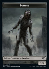 Zombie // Phyrexian Golem Double-Sided Token [Double Masters 2022 Tokens] | Gear Gaming Bentonville