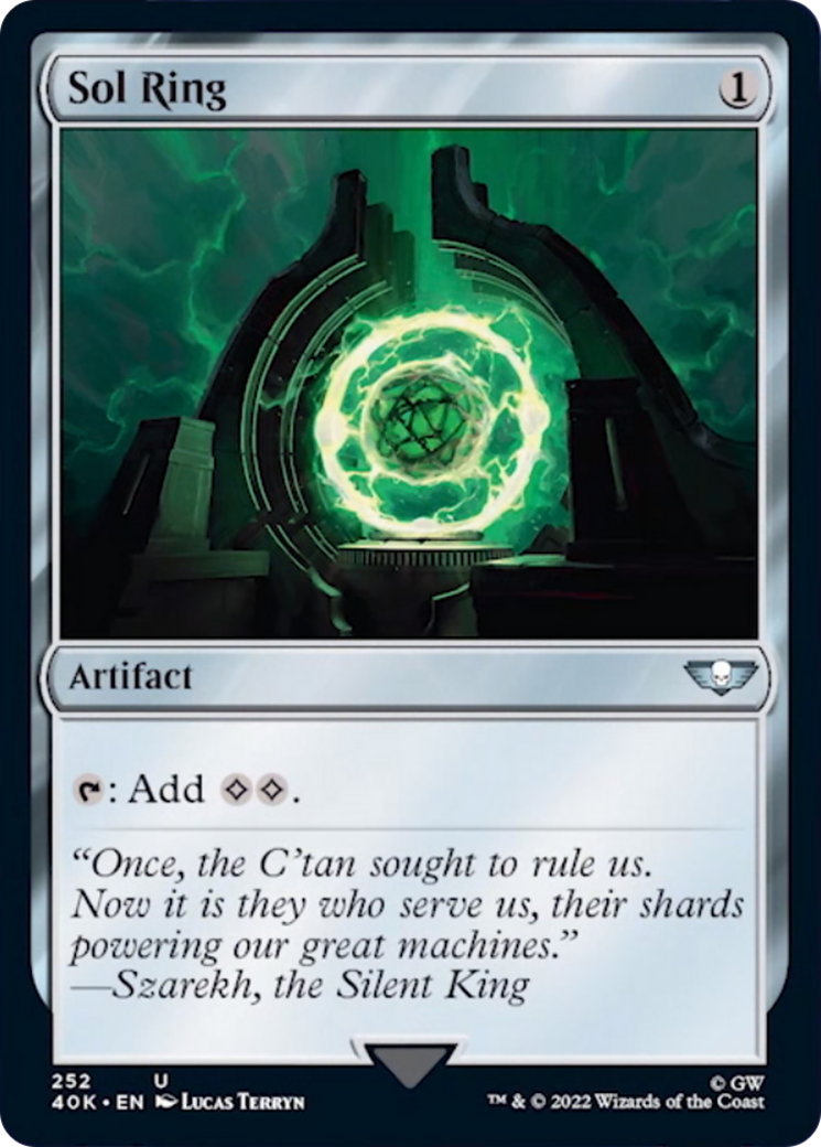 Sol Ring (252) (Surge Foil) [Warhammer 40,000] | Gear Gaming Bentonville