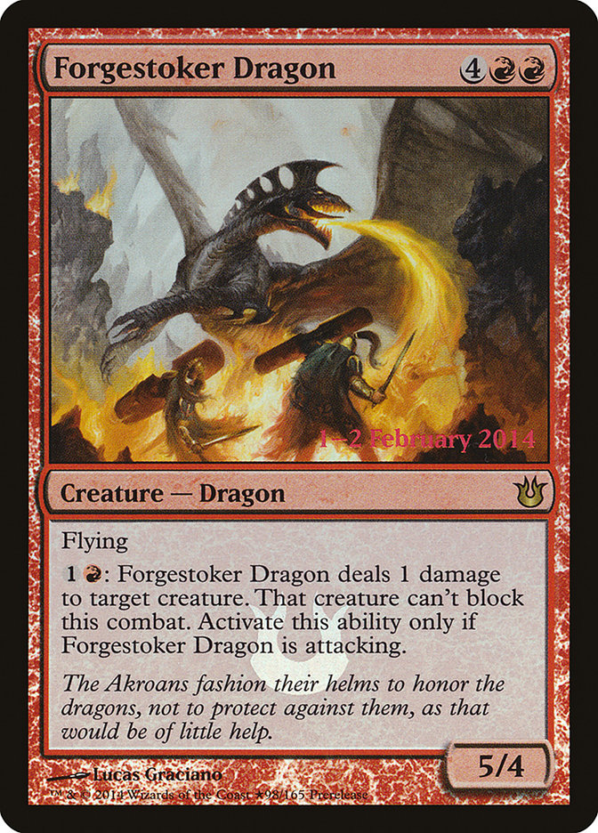 Forgestoker Dragon [Born of the Gods Prerelease Promos] | Gear Gaming Bentonville