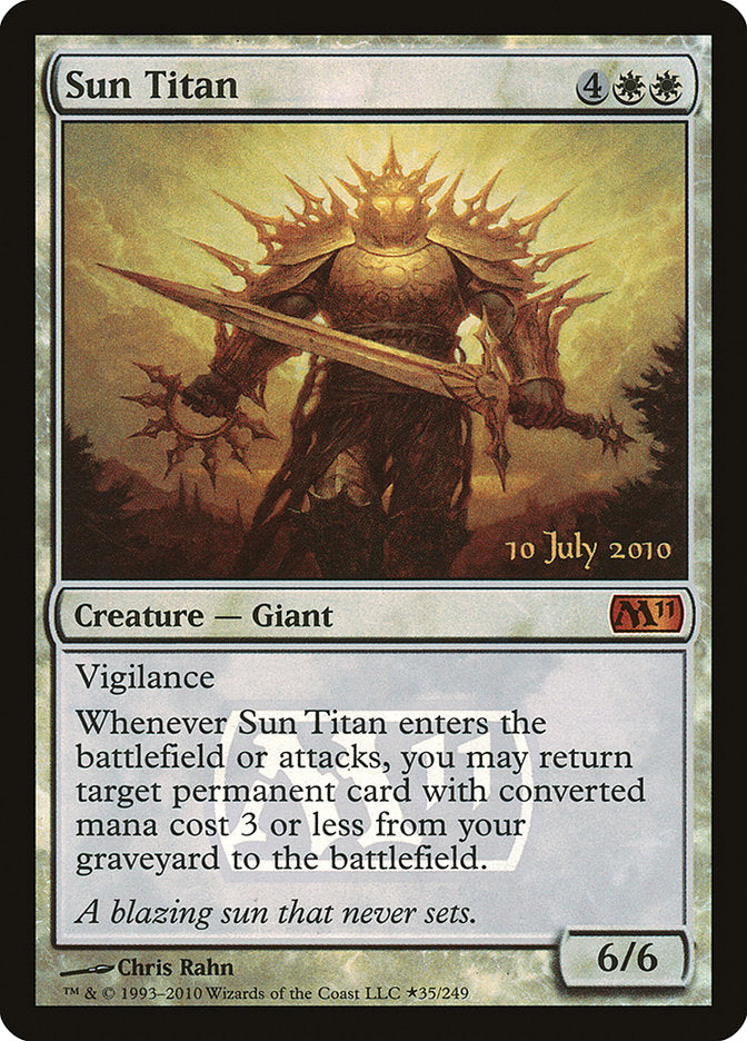 Sun Titan [Magic 2011 Prerelease Promos] | Gear Gaming Bentonville