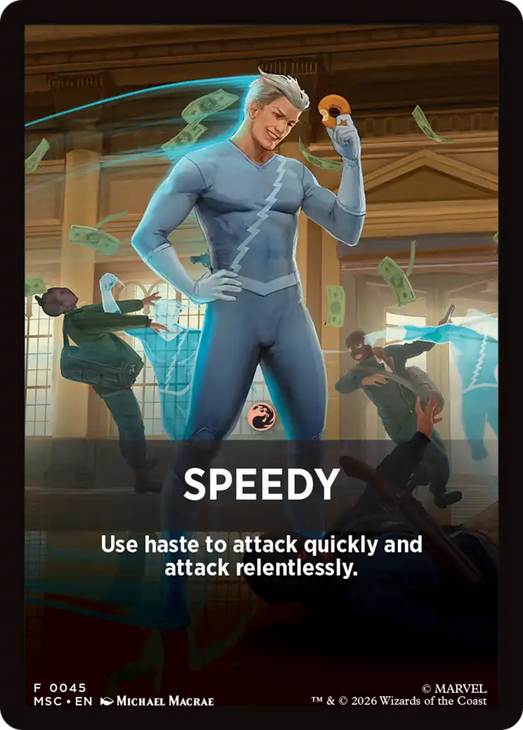 Speedy Theme Card [Marvel Super Heroes Commander] | Gear Gaming Bentonville