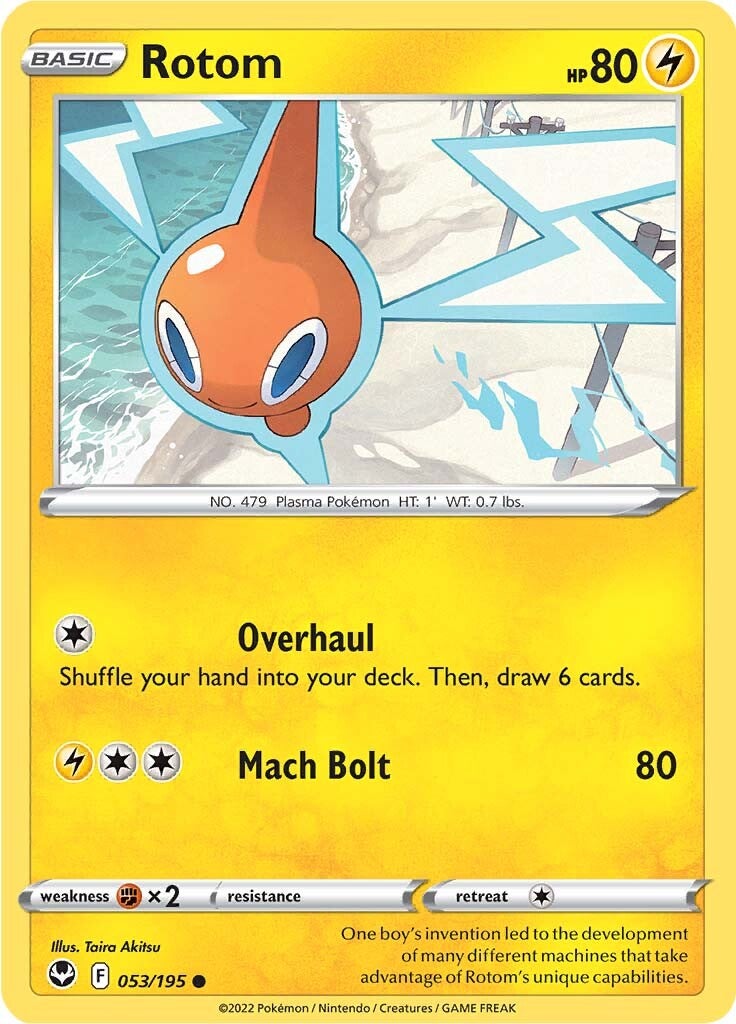 Rotom (053/195) [Sword & Shield: Silver Tempest] | Gear Gaming Bentonville