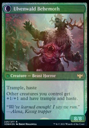 Ulvenwald Oddity // Ulvenwald Behemoth [Innistrad: Crimson Vow Prerelease Promos] | Gear Gaming Bentonville