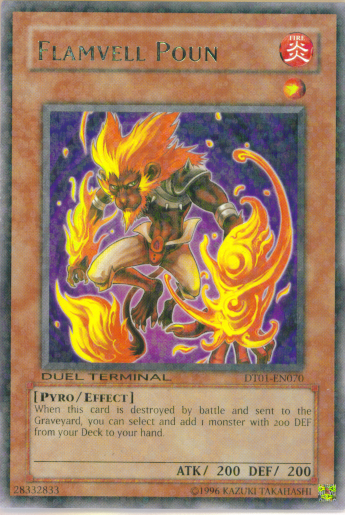 Flamvell Poun [DT01-EN070] Rare | Gear Gaming Bentonville