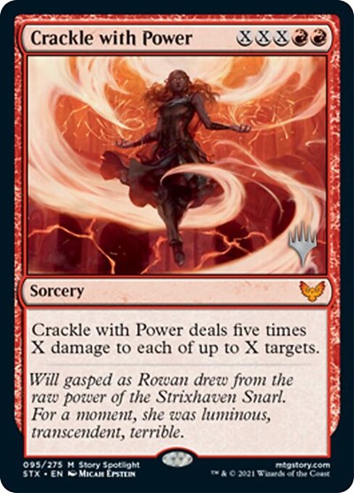Crackle with Power (Promo Pack) [Strixhaven: School of Mages Promos] | Gear Gaming Bentonville