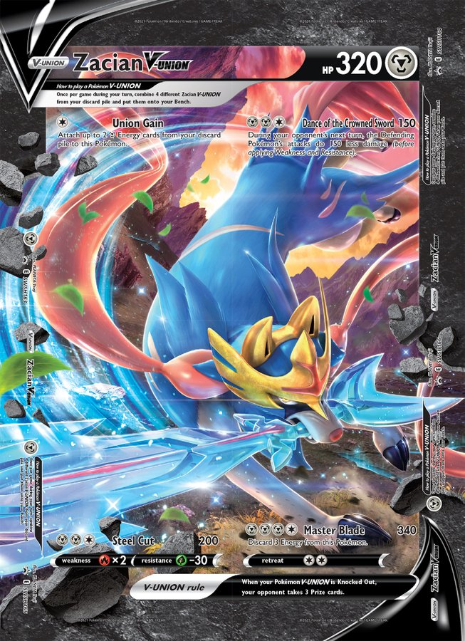 Zacian V-Union (Jumbo Card) [Sword & Shield: Black Star Promos] | Gear Gaming Bentonville