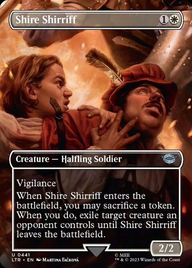 Shire Shirriff (Borderless Alternate Art) [The Lord of the Rings: Tales of Middle-Earth] | Gear Gaming Bentonville