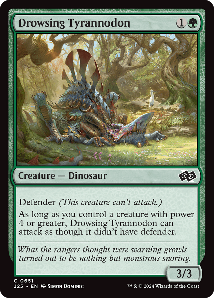 Drowsing Tyrannodon [Foundations Jumpstart] | Gear Gaming Bentonville