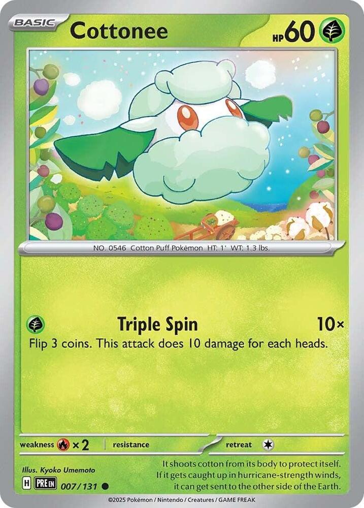 Cottonee (007/131) [Scarlet & Violet: Prismatic Evolutions] | Gear Gaming Bentonville