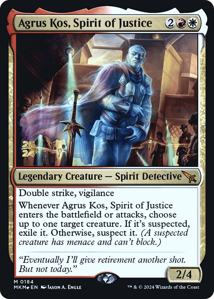 Agrus Kos, Spirit of Justice [Murders at Karlov Manor Prerelease Promos] | Gear Gaming Bentonville