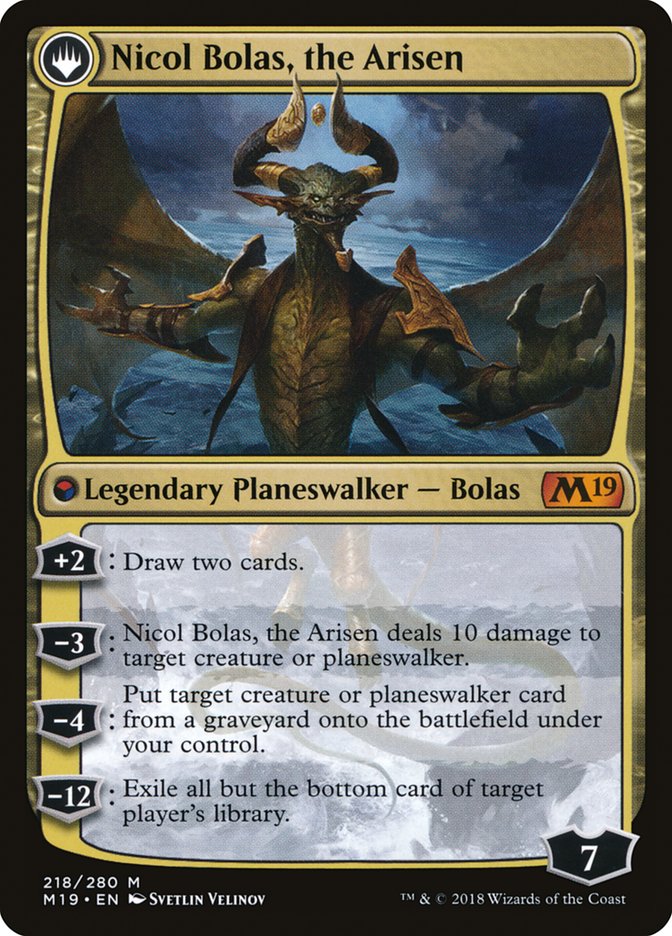 Nicol Bolas, the Ravager // Nicol Bolas, the Arisen [Core Set 2019] | Gear Gaming Bentonville