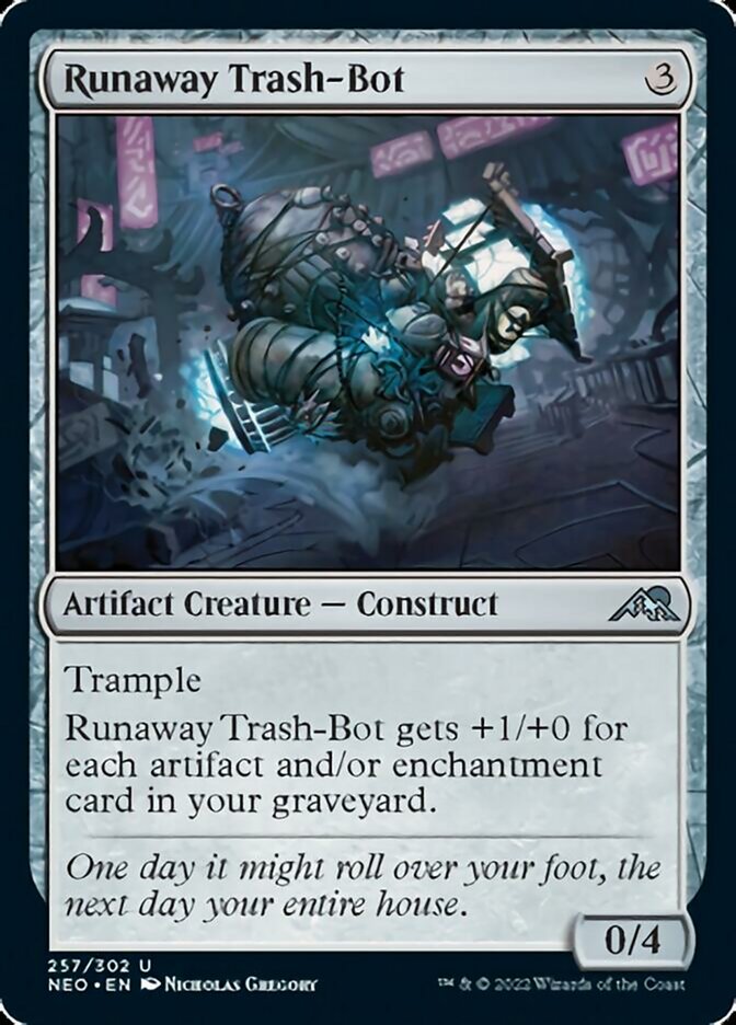 Runaway Trash-Bot [Kamigawa: Neon Dynasty] | Gear Gaming Bentonville