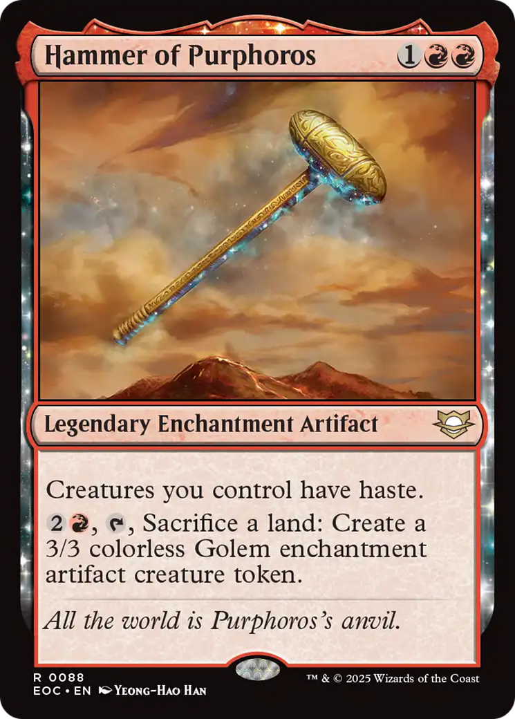 Hammer of Purphoros [Edge of Eternities Commander] | Gear Gaming Bentonville
