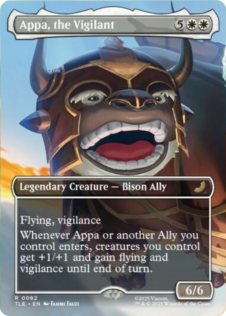 Appa, the Vigilant (Borderless) [Avatar: The Last Airbender: Eternal-Legal] | Gear Gaming Bentonville