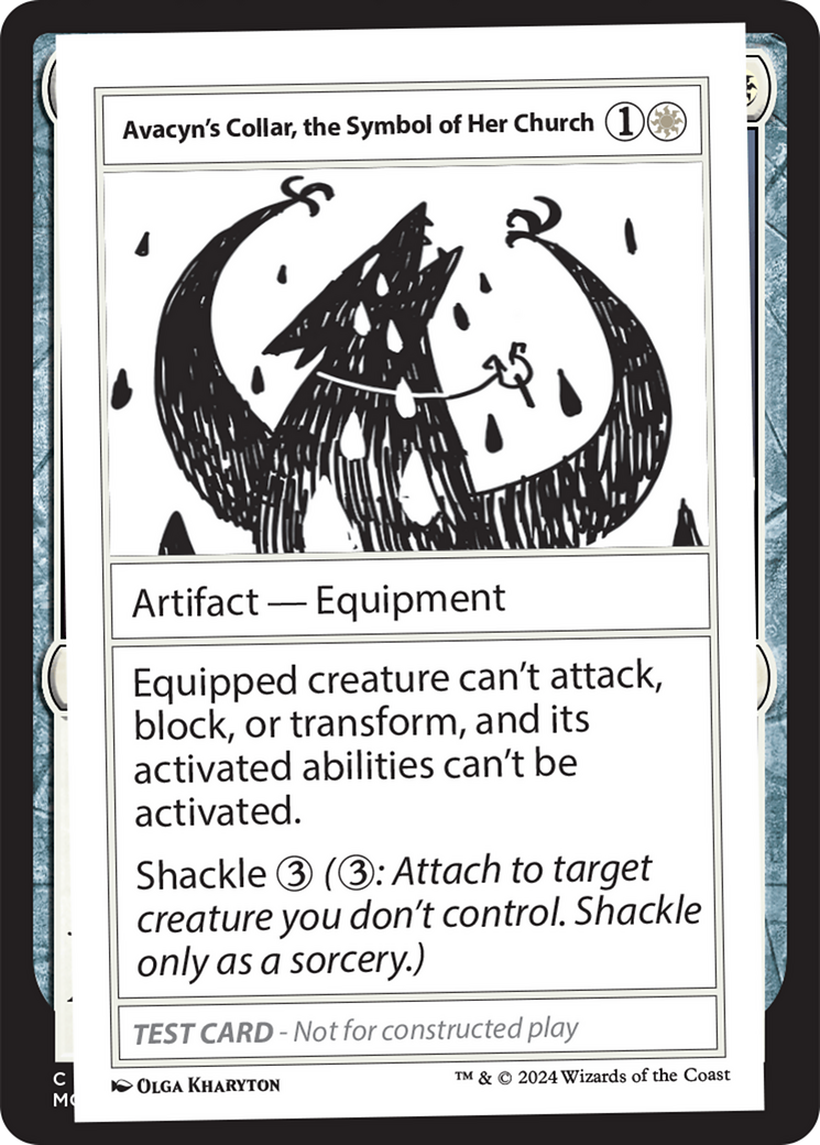 Avacyn's Collar, the Symbol of Her Church [Mystery Booster 2 Playtest Cards] | Gear Gaming Bentonville