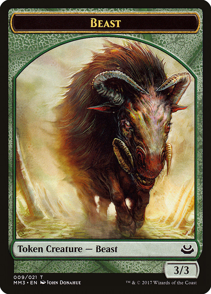 Beast Token (009/021) [Modern Masters 2017 Tokens] | Gear Gaming Bentonville
