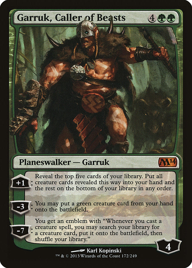 Garruk, Caller of Beasts [Magic 2014] | Gear Gaming Bentonville