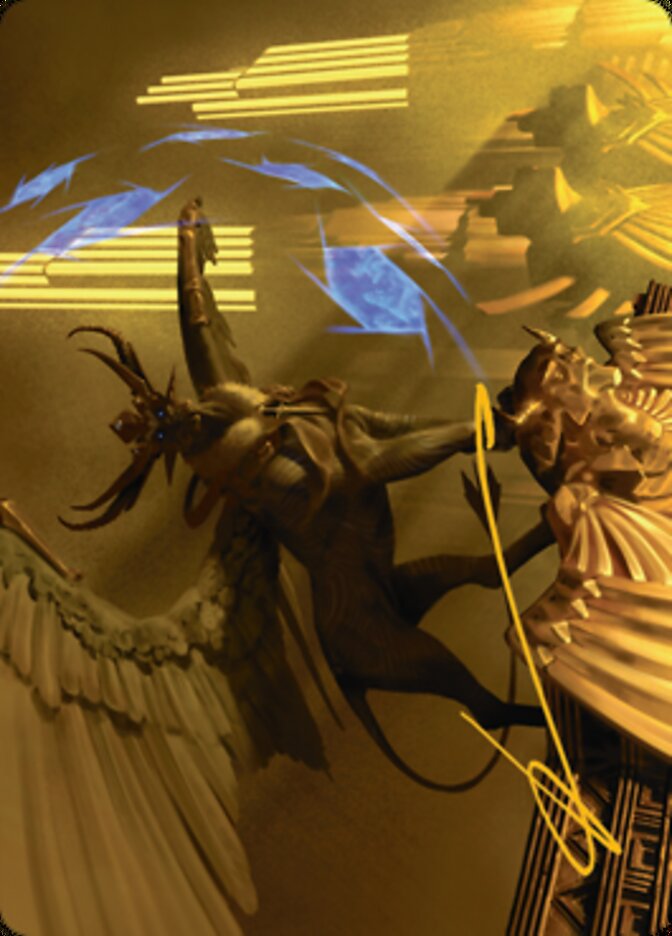 Raffine, Scheming Seer Art Card (Gold-Stamped Signature) [Streets of New Capenna Art Series] | Gear Gaming Bentonville