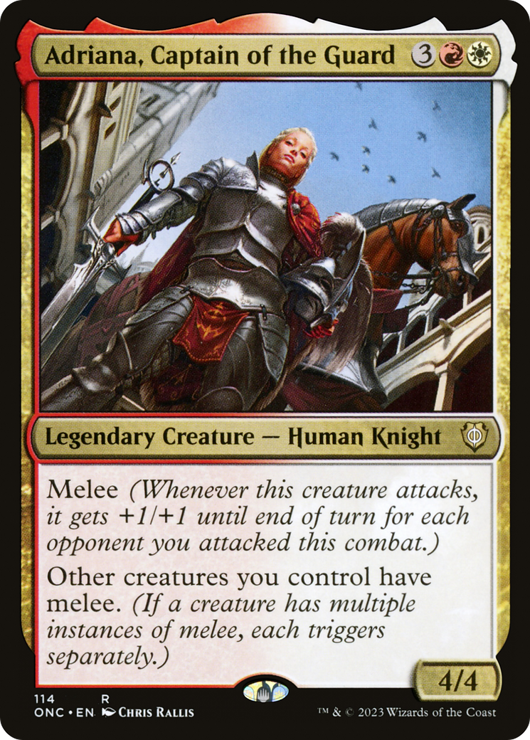 Adriana, Captain of the Guard [Phyrexia: All Will Be One Commander] | Gear Gaming Bentonville