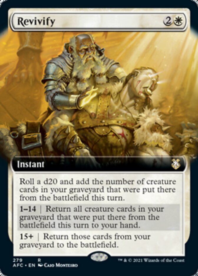 Revivify (Extended Art) [Dungeons & Dragons: Adventures in the Forgotten Realms Commander] | Gear Gaming Bentonville