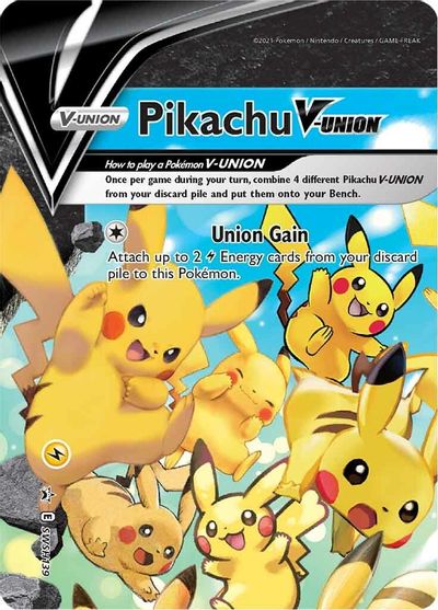 Pikachu V-UNION (SWSH139) (Celebrations) [Sword & Shield: Black Star Promos] | Gear Gaming Bentonville