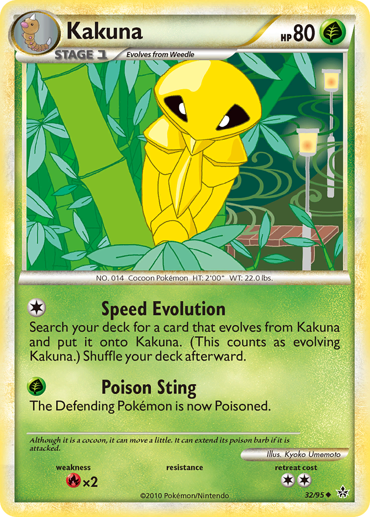 Kakuna (32/95) [HeartGold & SoulSilver: Unleashed] | Gear Gaming Bentonville