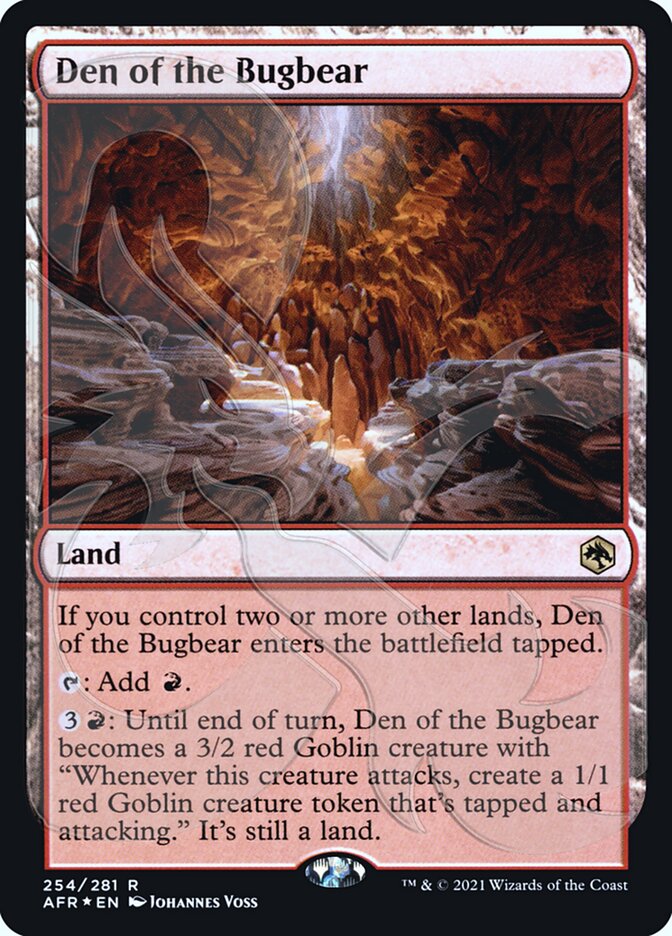 Den of the Bugbear (Ampersand Promo) [Dungeons & Dragons: Adventures in the Forgotten Realms Promos] | Gear Gaming Bentonville