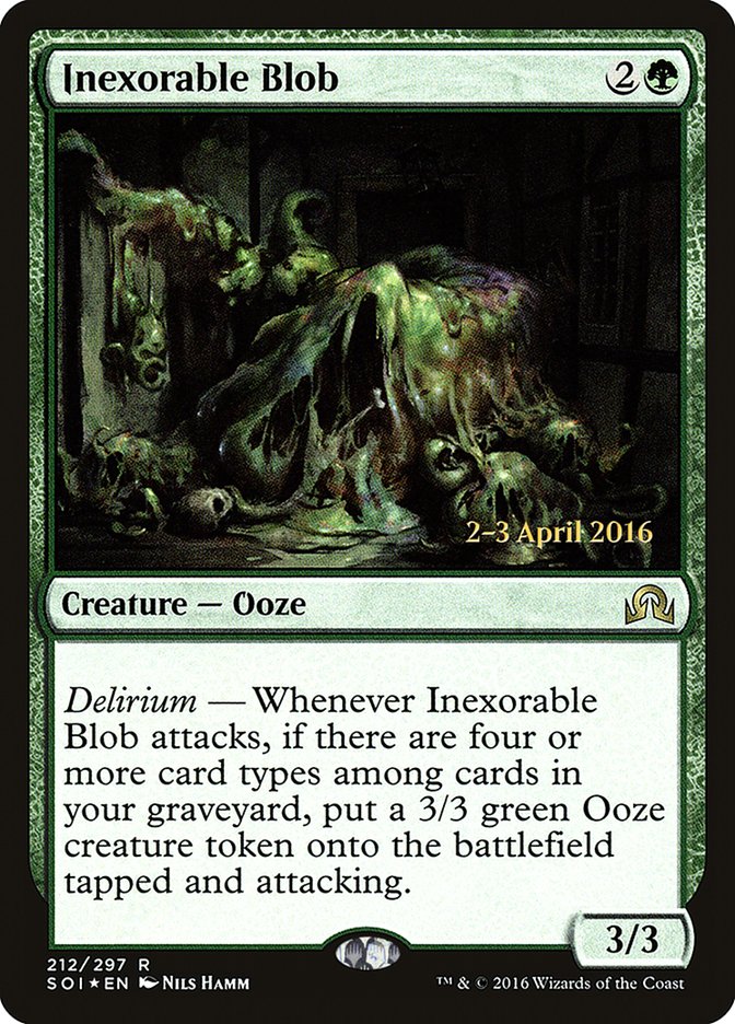 Inexorable Blob [Shadows over Innistrad Prerelease Promos] | Gear Gaming Bentonville