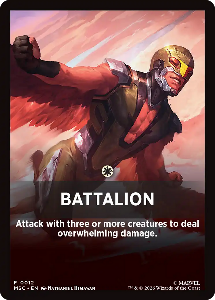 Battalion Theme Card [Marvel Super Heroes Commander] | Gear Gaming Bentonville