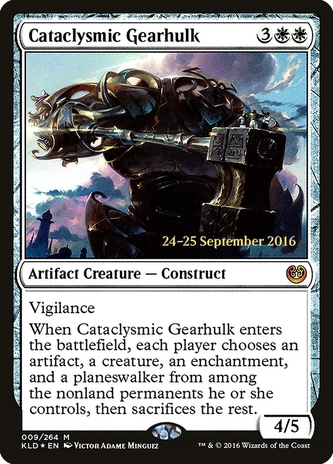 Cataclysmic Gearhulk [Kaladesh Prerelease Promos] | Gear Gaming Bentonville