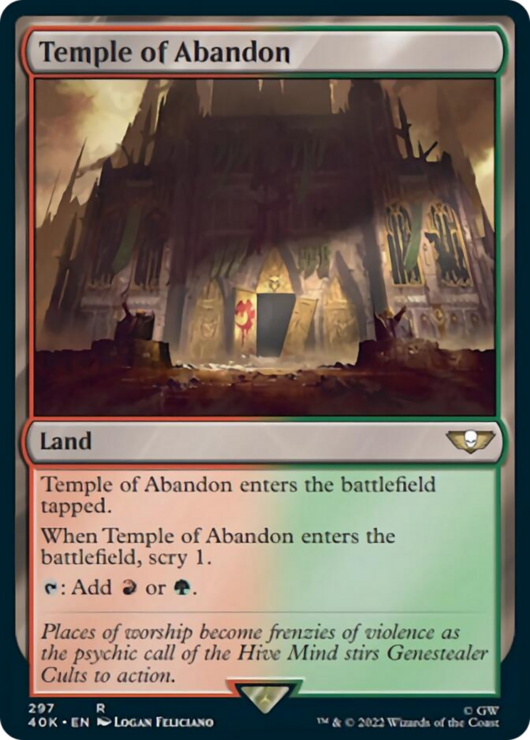Temple of Abandon (Surge Foil) [Warhammer 40,000] | Gear Gaming Bentonville